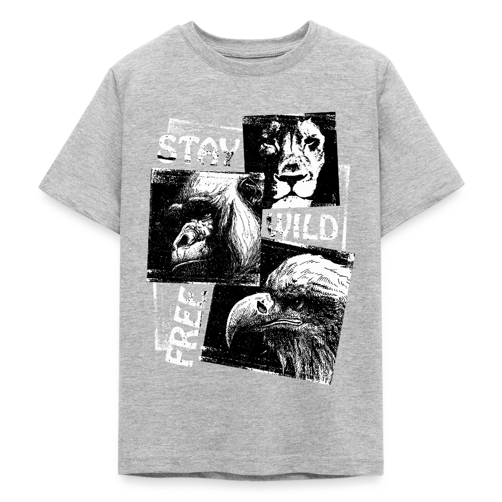 STAY WILD T-Shirt Teenager - heather grey