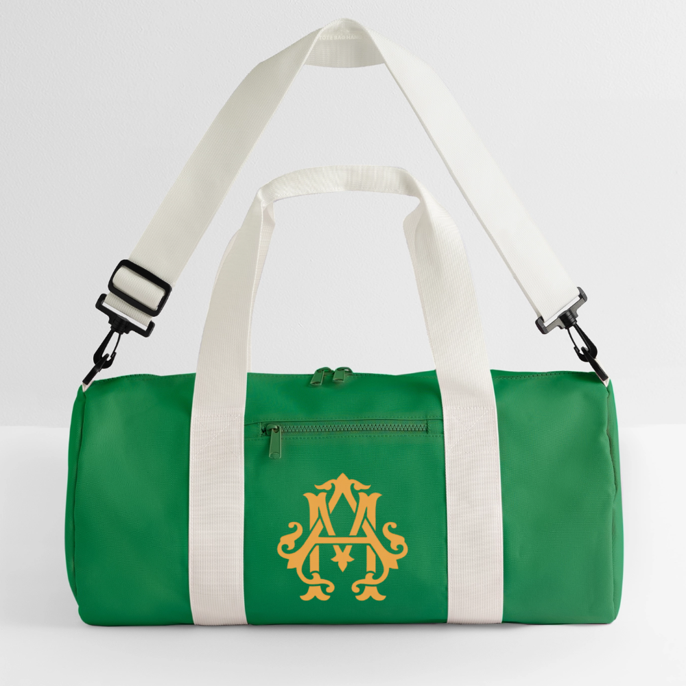 Gym Mausi Duffel Bag - kelly green/off white
