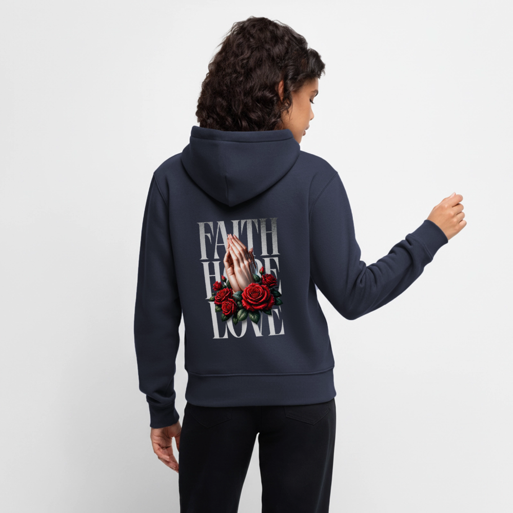 FAITH, HOPE, LOVE Premium Hoodie - navy