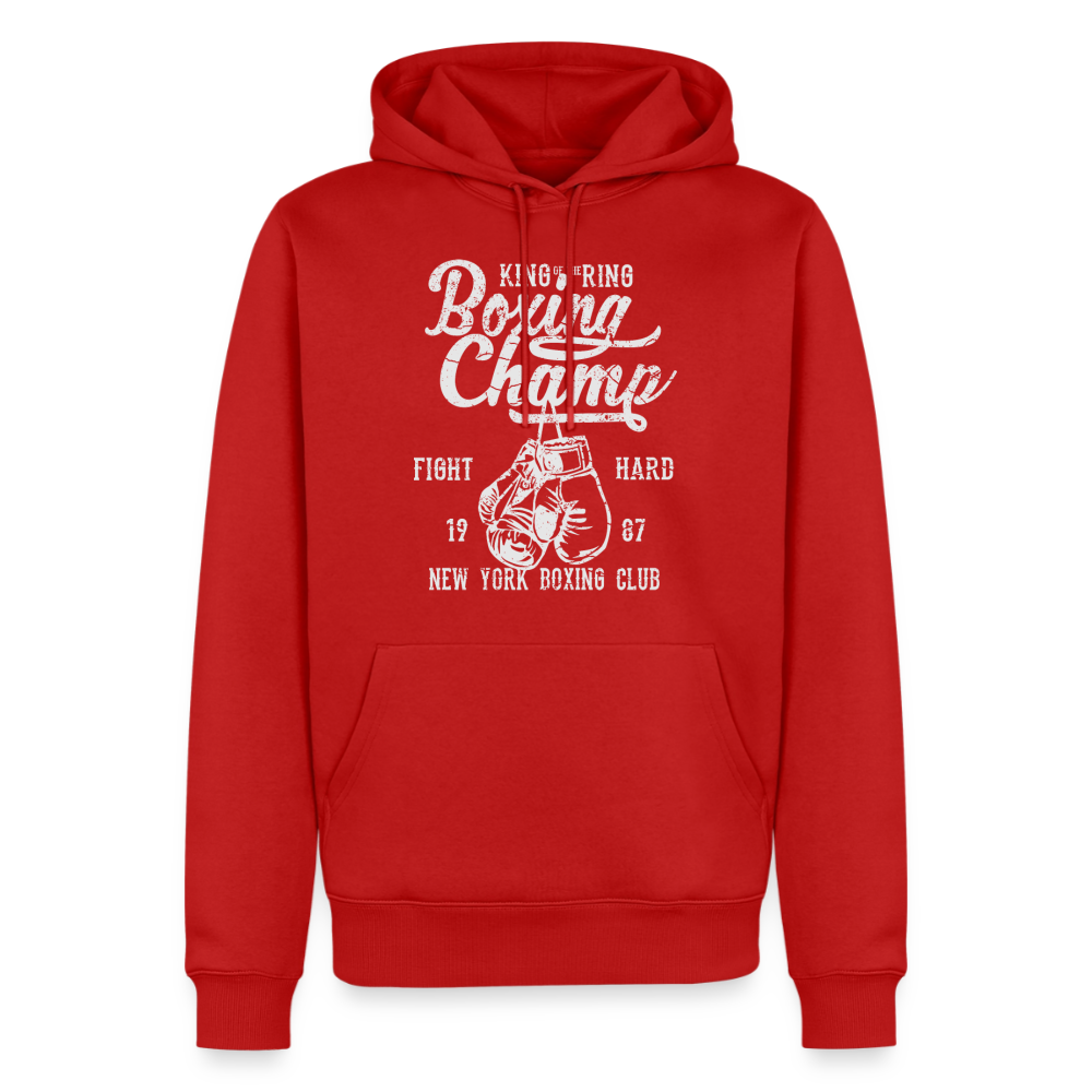 Boxing Champ Premium Hoodie - red