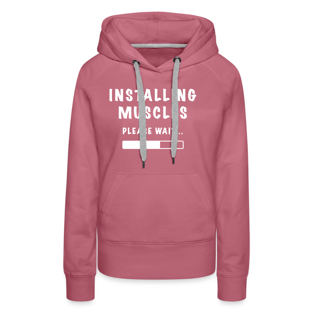 INSTALLING MUSCLES Premium Hoodie - mauve