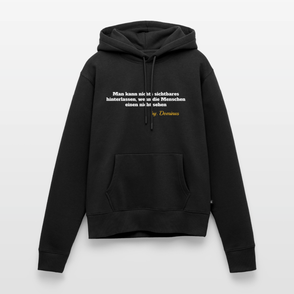 Zitat Aufdruck Premium Hoodie Women - black