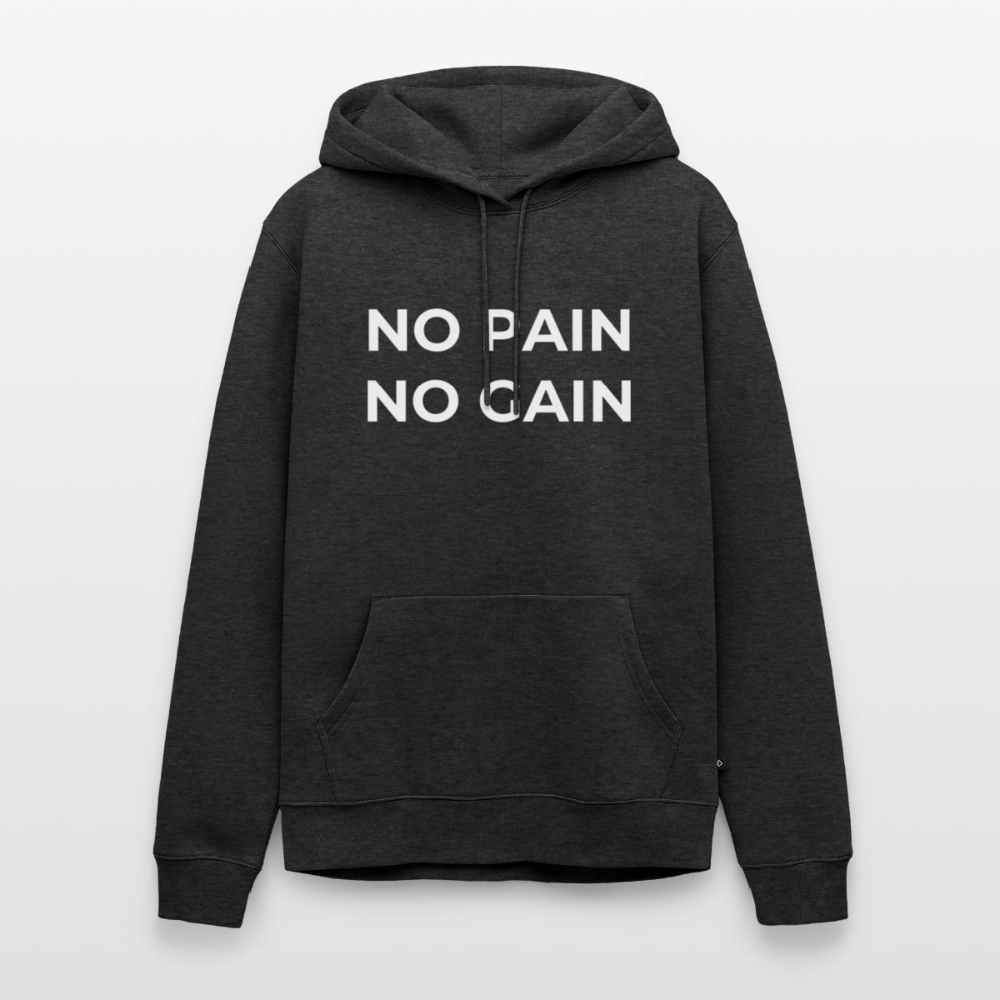 NO PAIN NO GAIN Premium Hoodie - heather anthracite