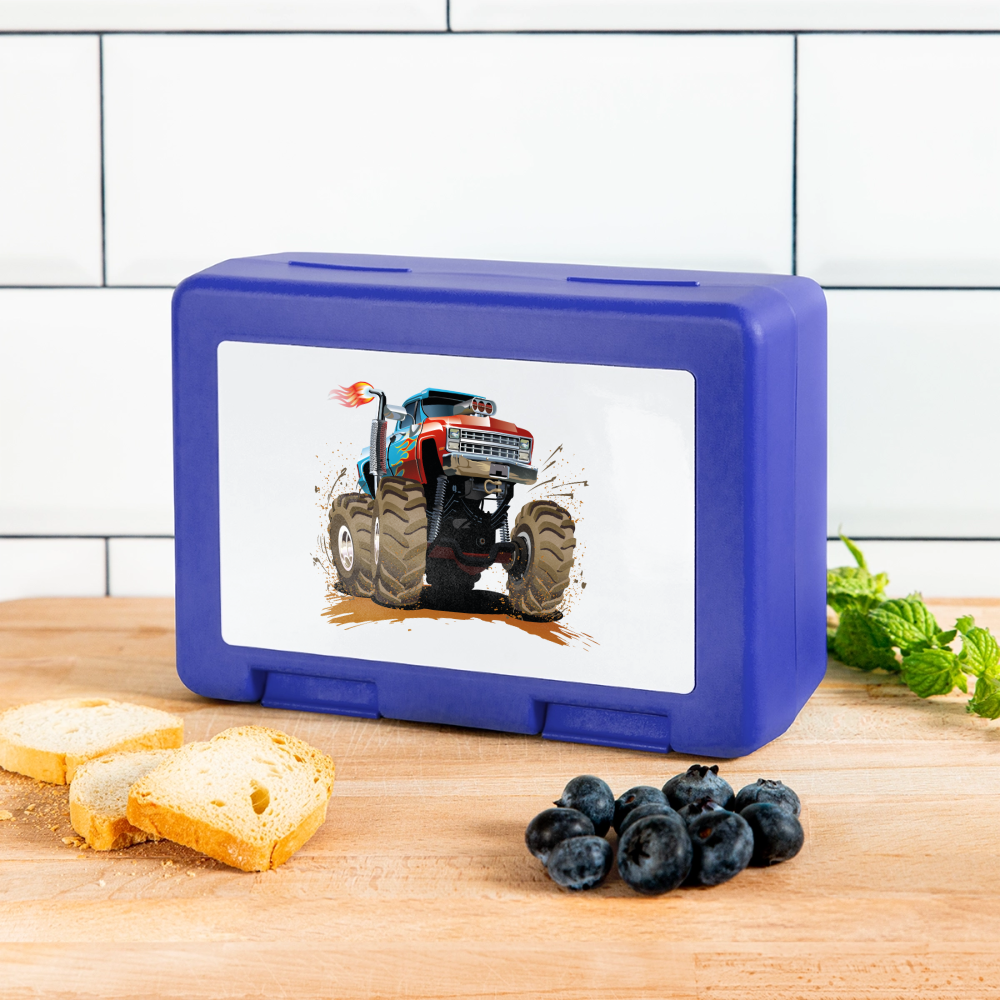 Monstertruck Brotdose - royal blue