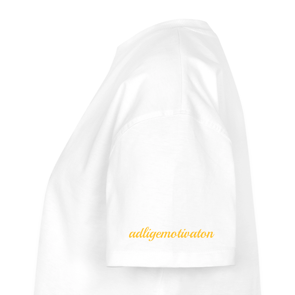adligemotivations Logo Oversized Cropped T-Shirt Premium Woman - white