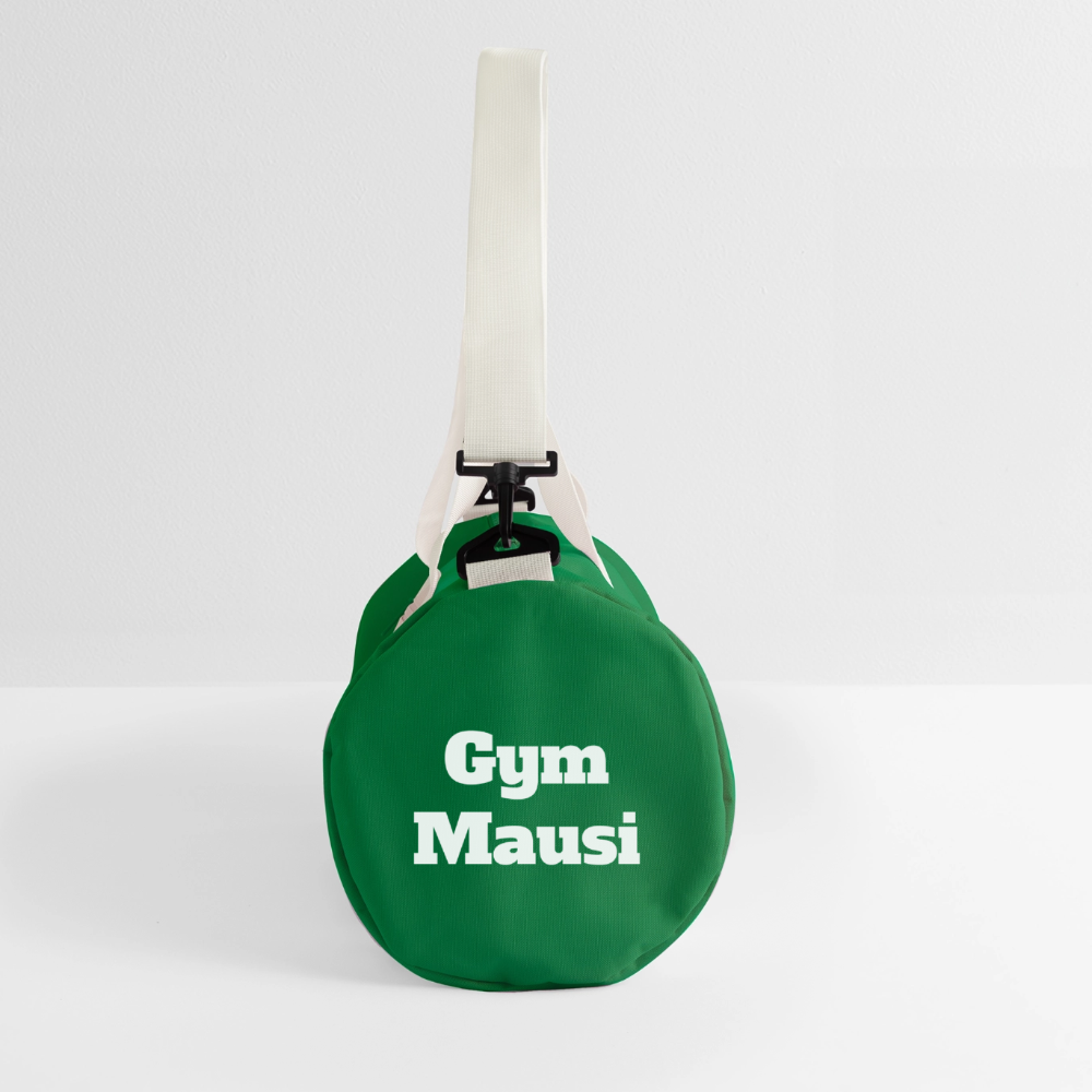 Gym Mausi Duffel Bag - kelly green/off white
