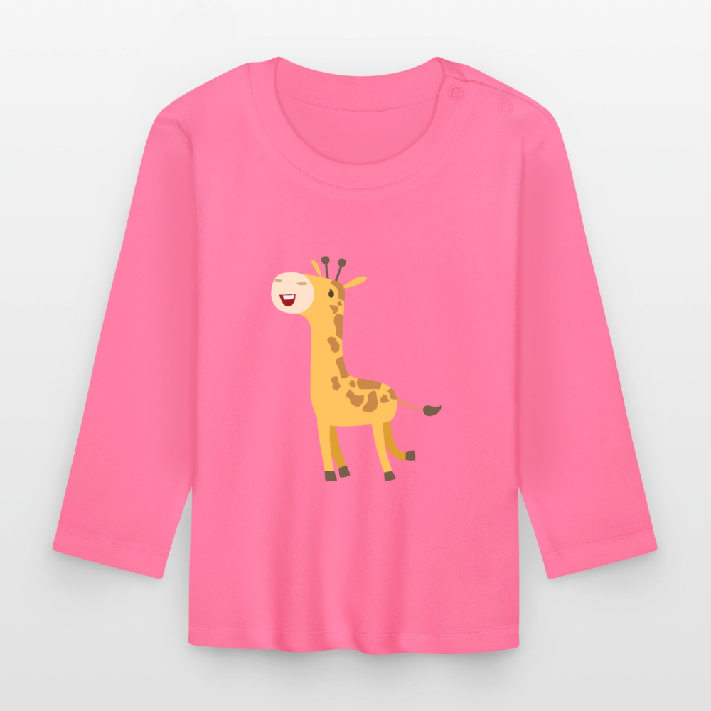 Giraffe Premium Baby Langarmshirt - azalea