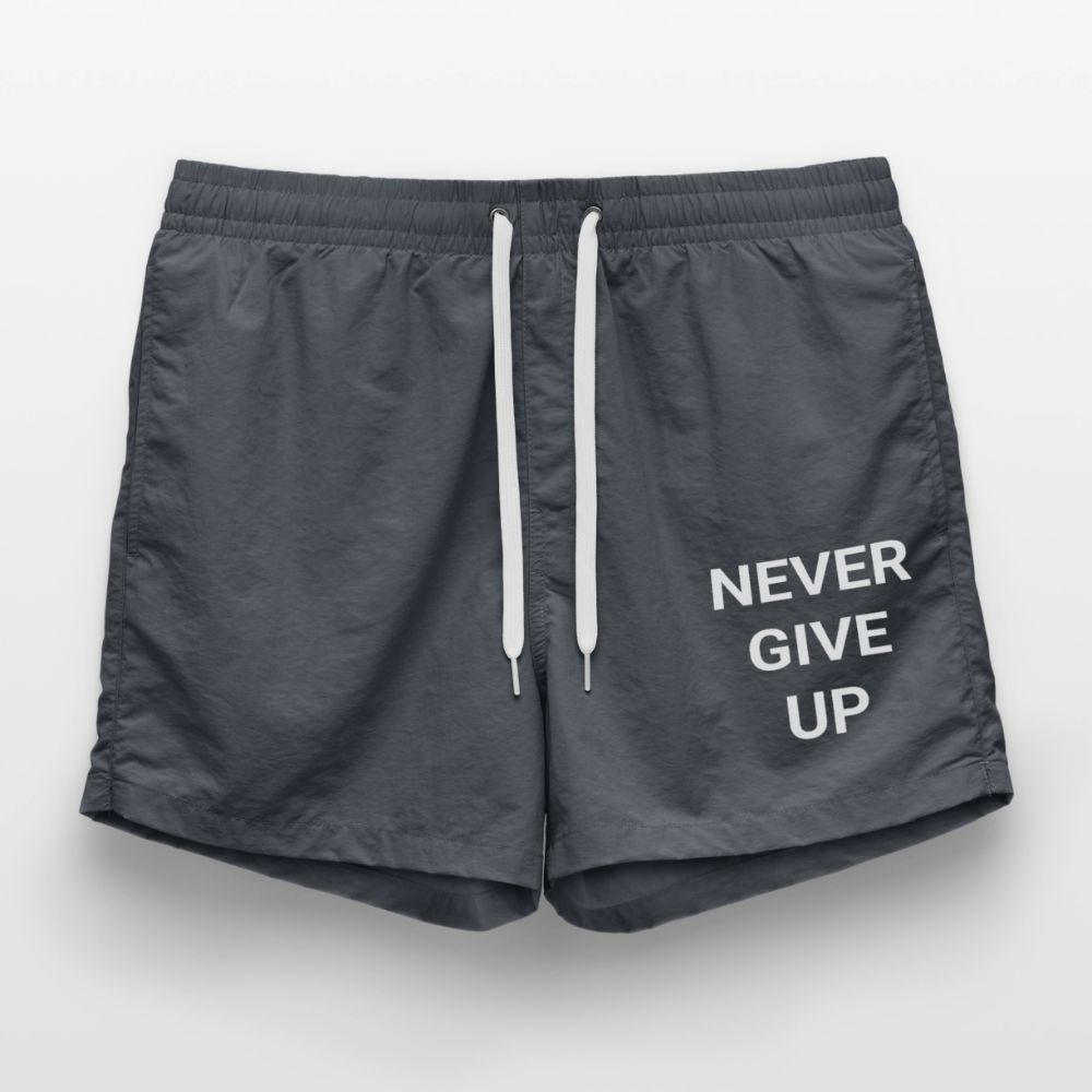 Never give up Badeshorts - anthracite