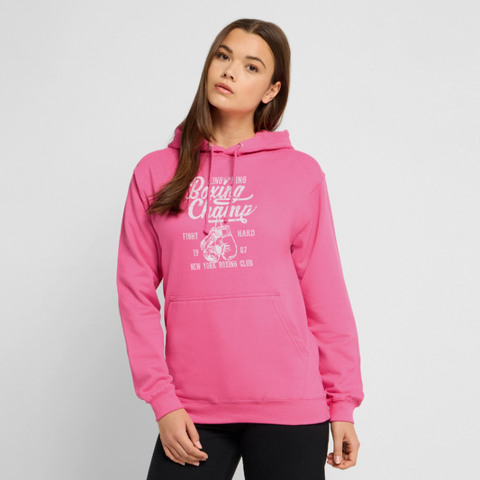 Boxing Champ Hoodie - pink