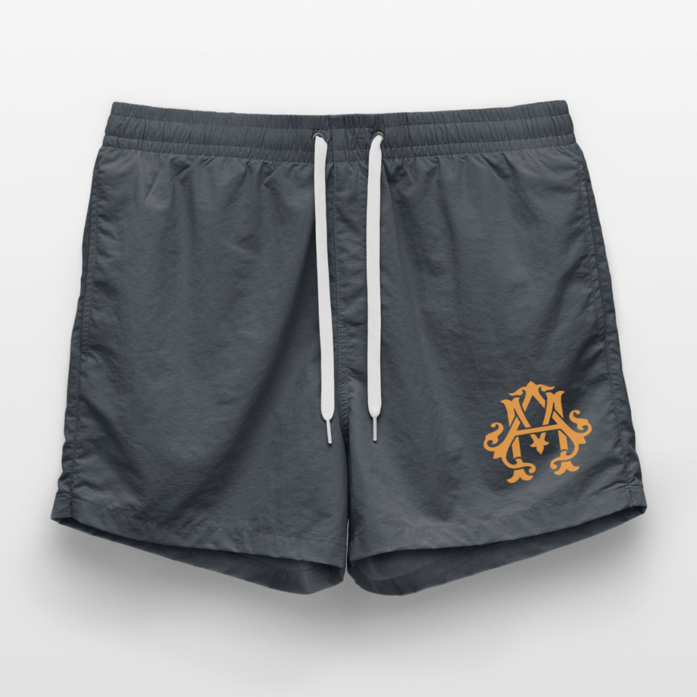 adligemotivations Logo Badeshorts - anthracite