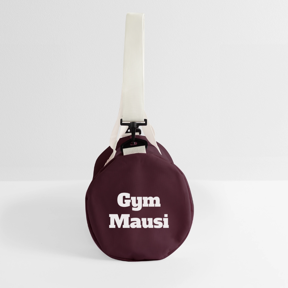 Gym Mausi Duffel Bag - burgundy/off white