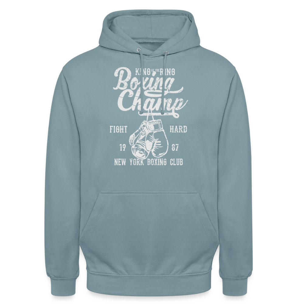 Boxing Champ Hoodie - stonewash blue