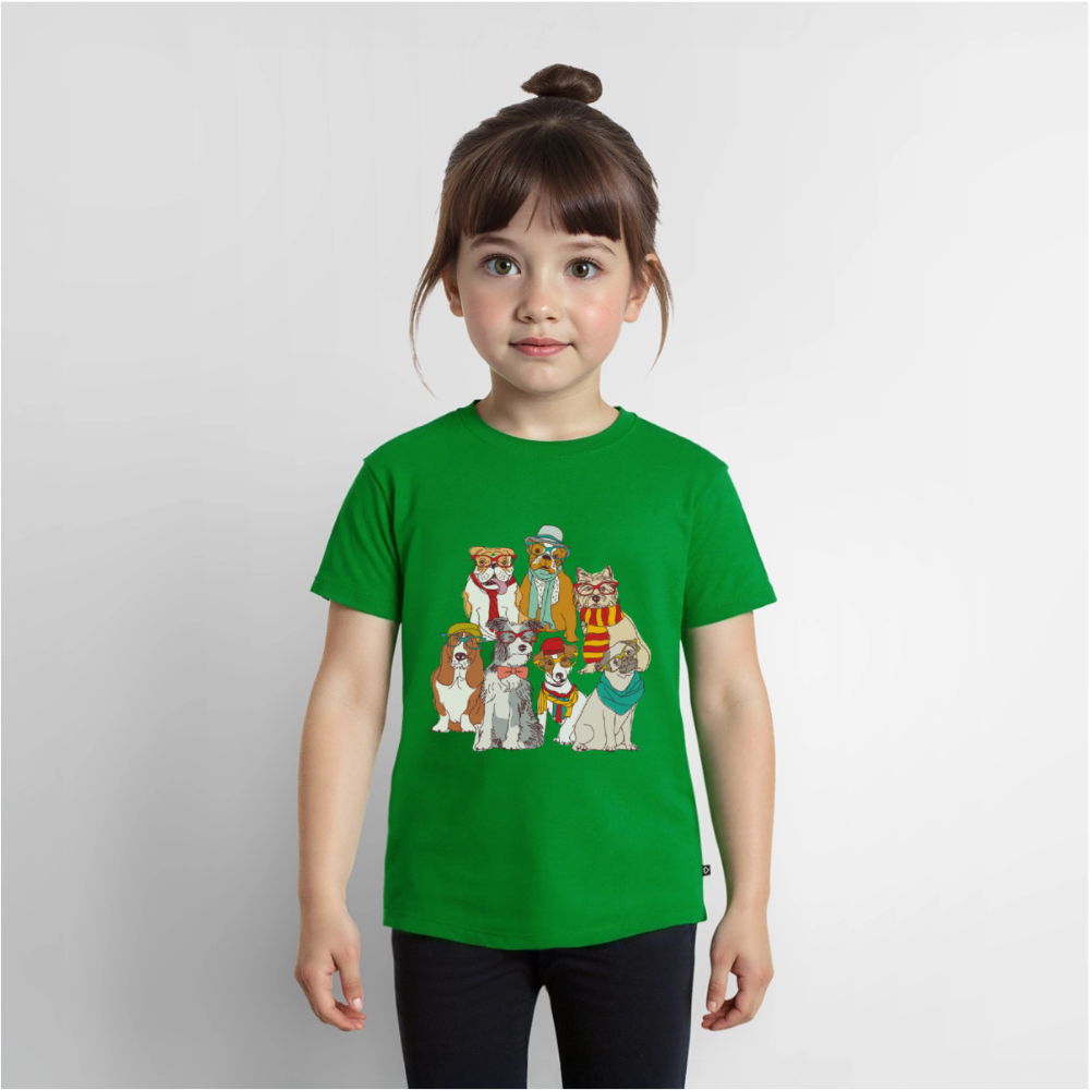 Hunde mit Brille Premium Kinder T-Shirt - green