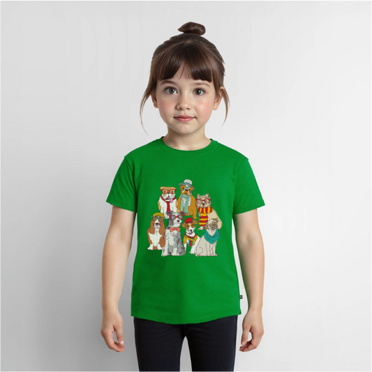 Hunde mit Brille Premium Kinder T-Shirt - green