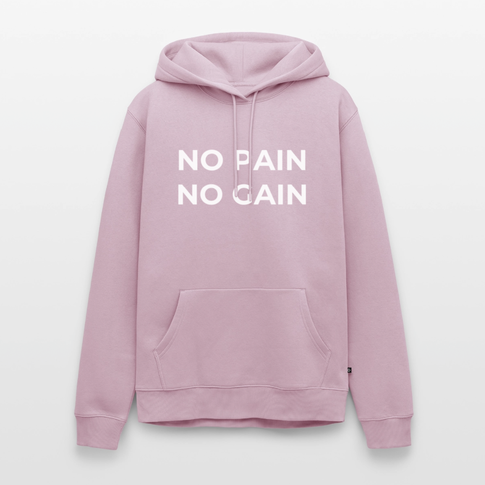 NO PAIN NO GAIN Premium Hoodie - dusky pink