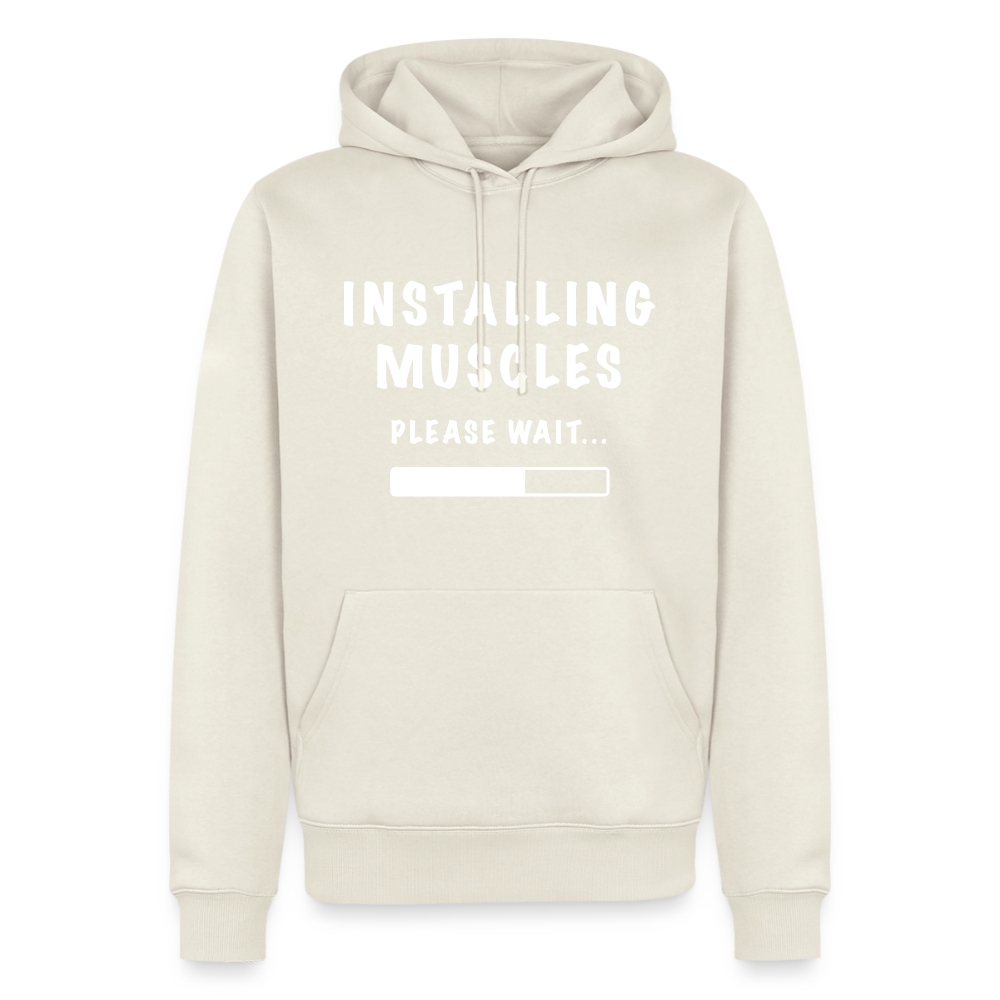 INSTALLUNG MUSCLES Premium Hoodie - off white