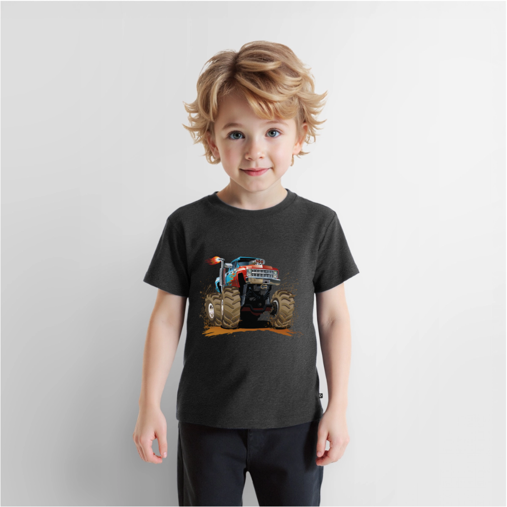 Monstertruck Premium Kinder T-Shirt - heather anthracite