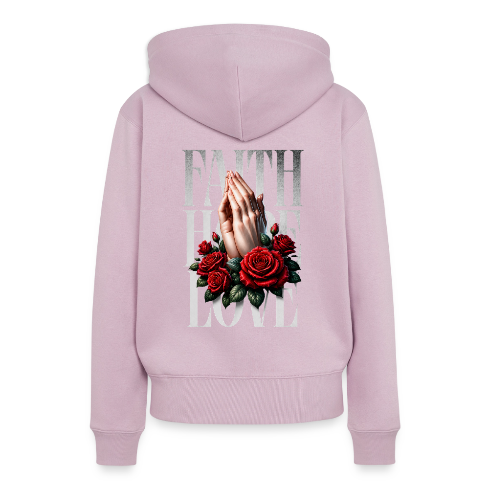 FAITH, HOPE, LOVE Premium Hoodie - dusky pink