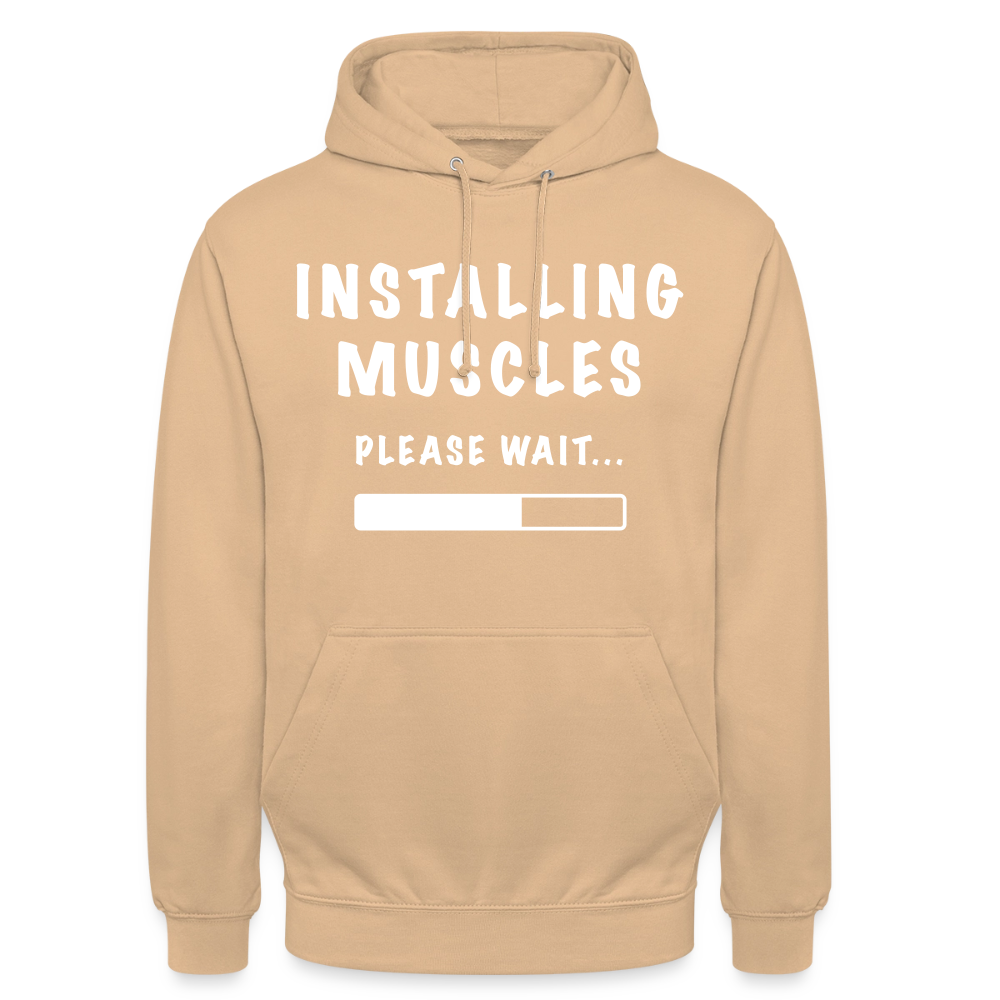 INSTALLUNG MUSCLES  Hoodie - peach