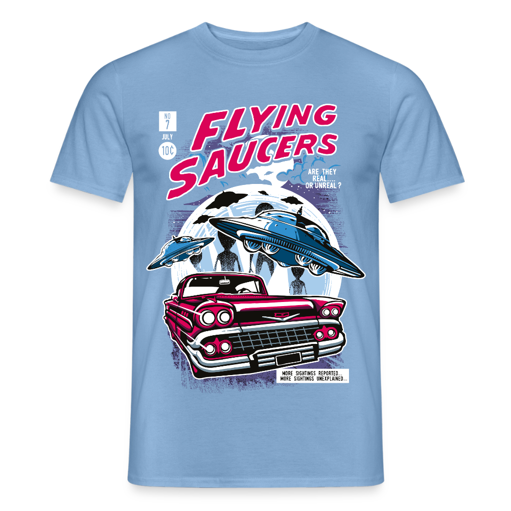 FLYING SAUCERS  T-Shirt - carolina blue