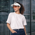 Never give up Sun Visor Cap - white