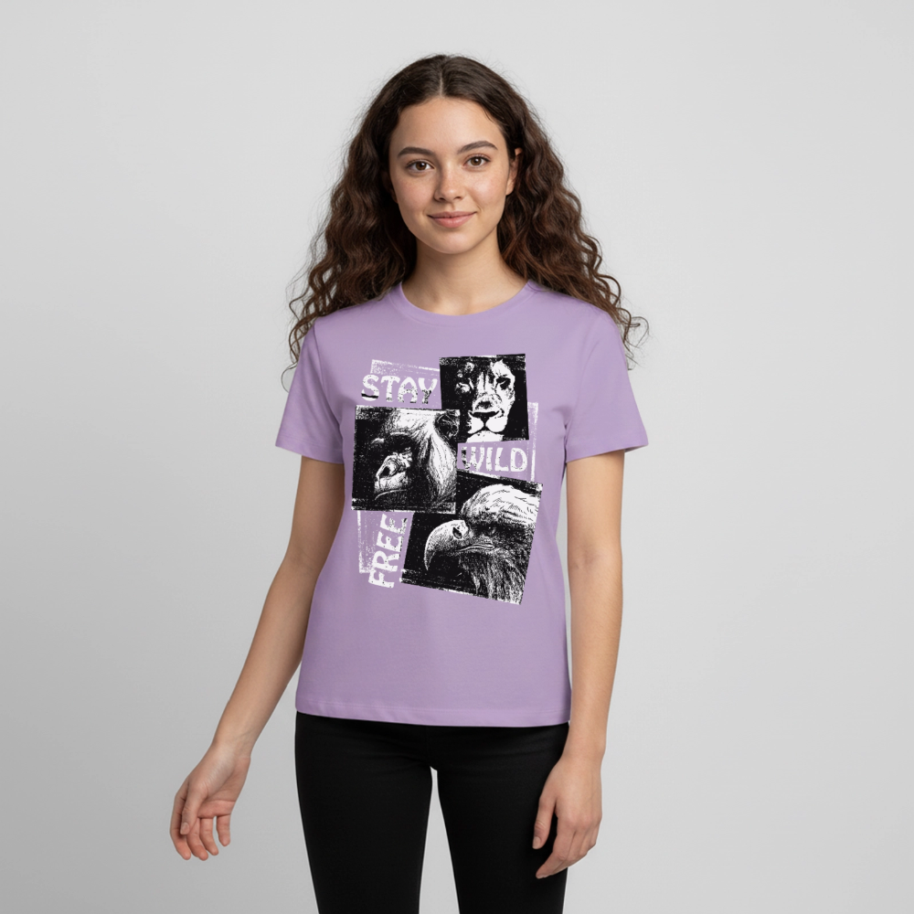 STAY WILD Premium Teenager T-Shirt - lavender