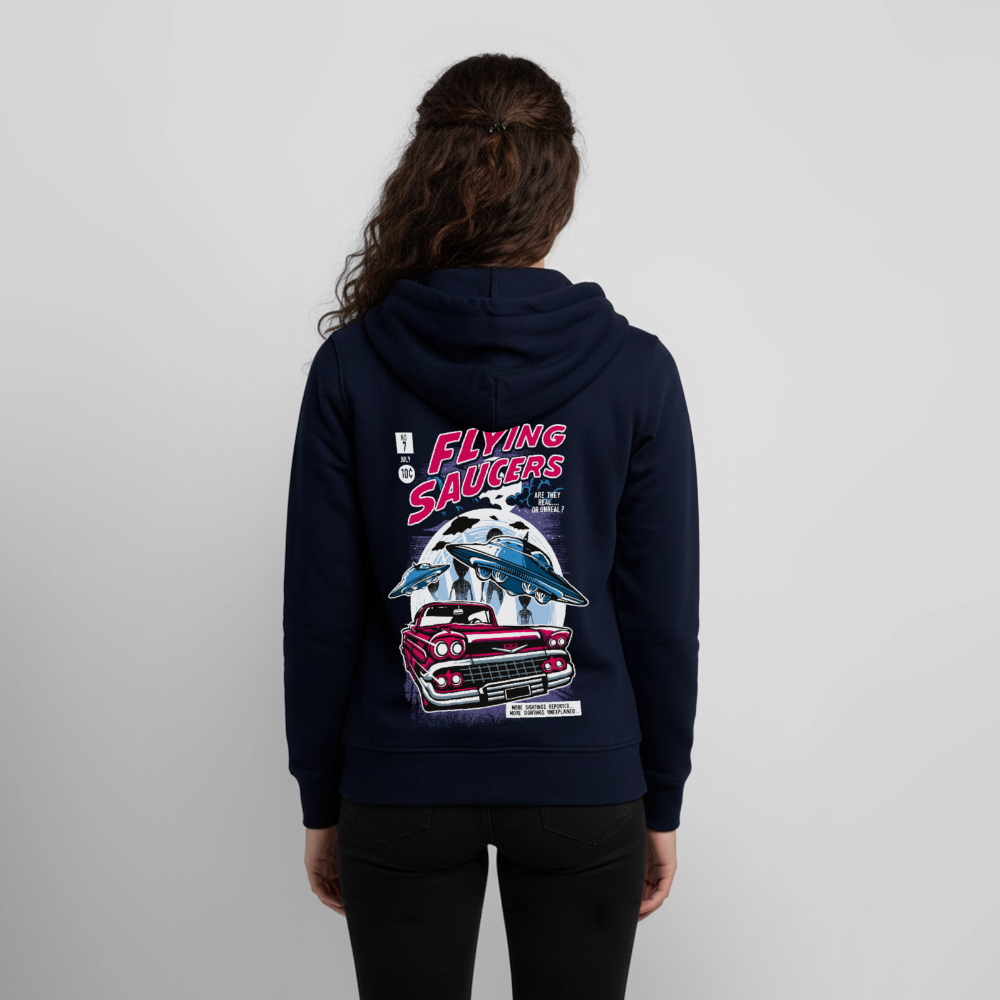 FLYING SAUCERS Premium Teenager Sweatjacke - navy
