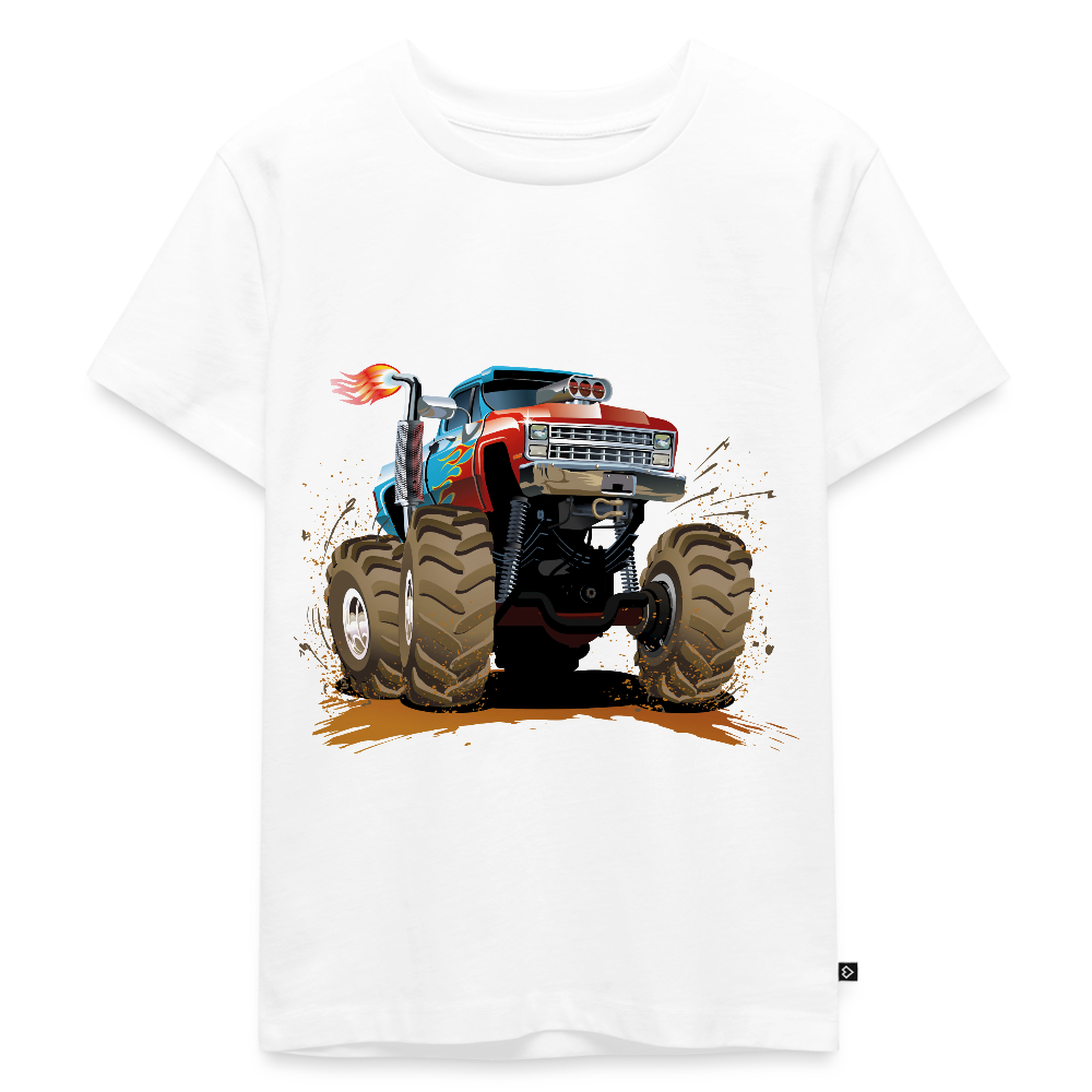 Monstertruck Premium Kinder T-Shirt - white