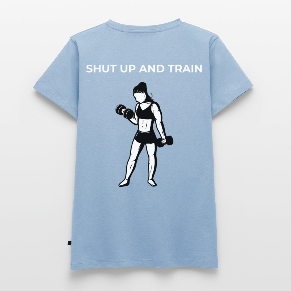 NO PAIN NO GAIN T-Shirt Woman - light blue