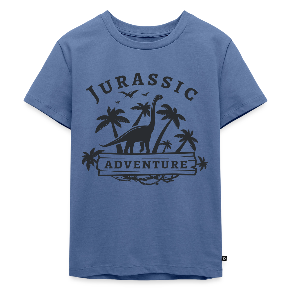 Dinosaurier Premium Kinder T-Shirt - stone blue