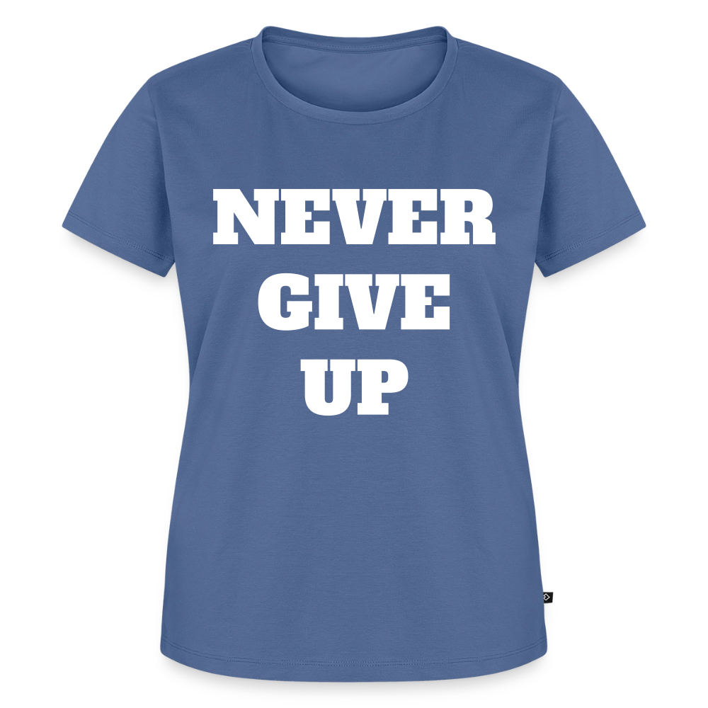Never give up Premium T-Shirt - stone blue
