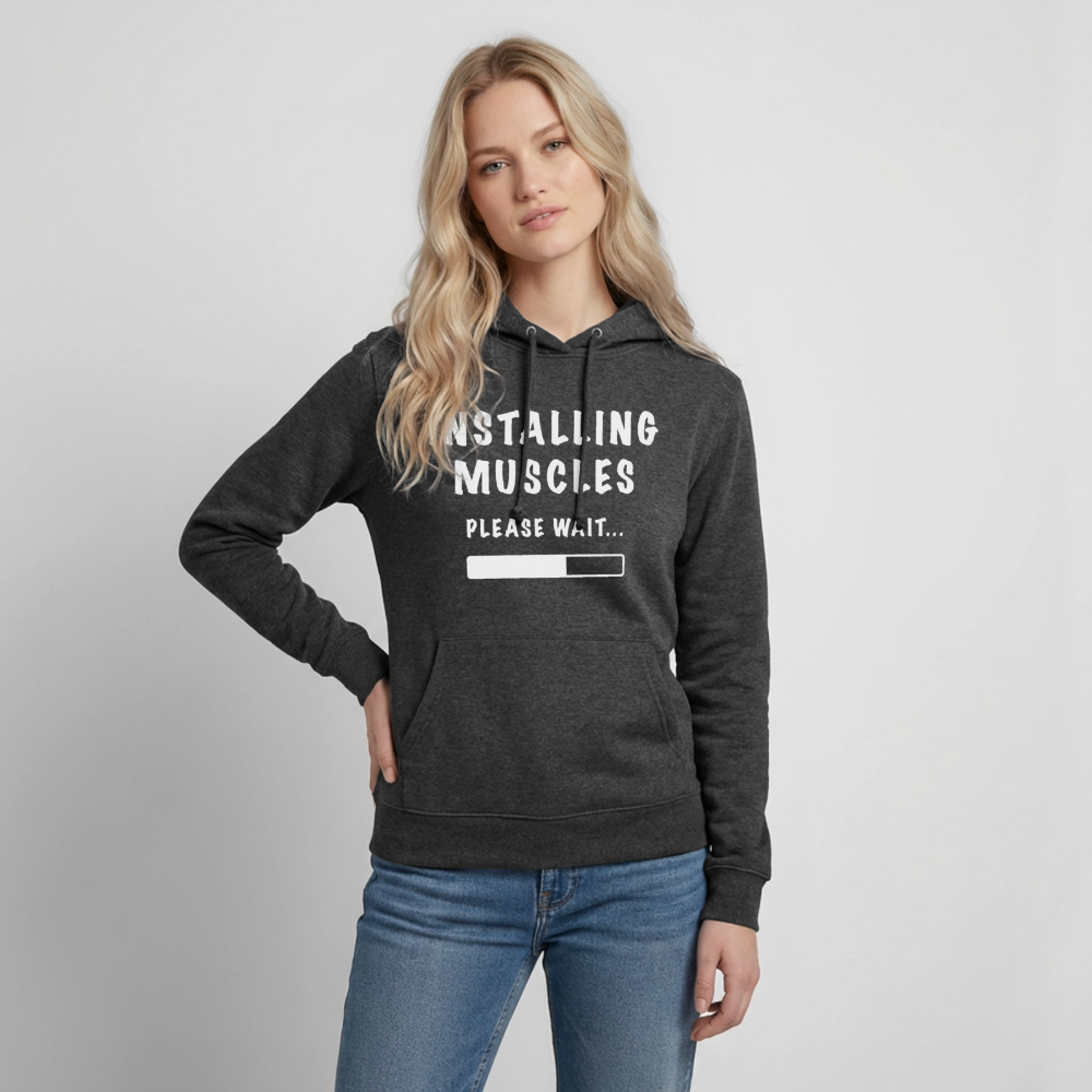 INSTALLING MUSCLES Hoodie - charcoal grey