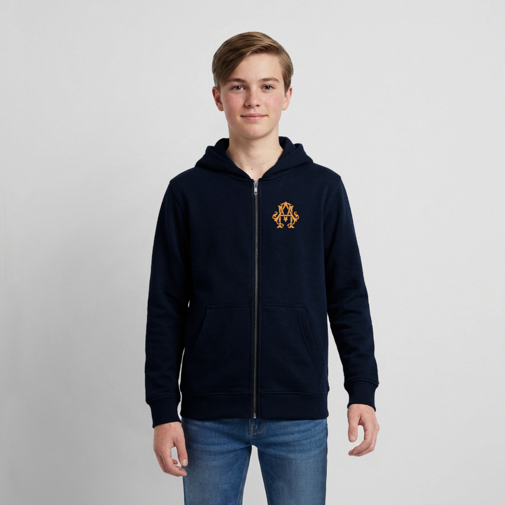 adligemotivation Premium Logo Teenager Sweatjacke - navy
