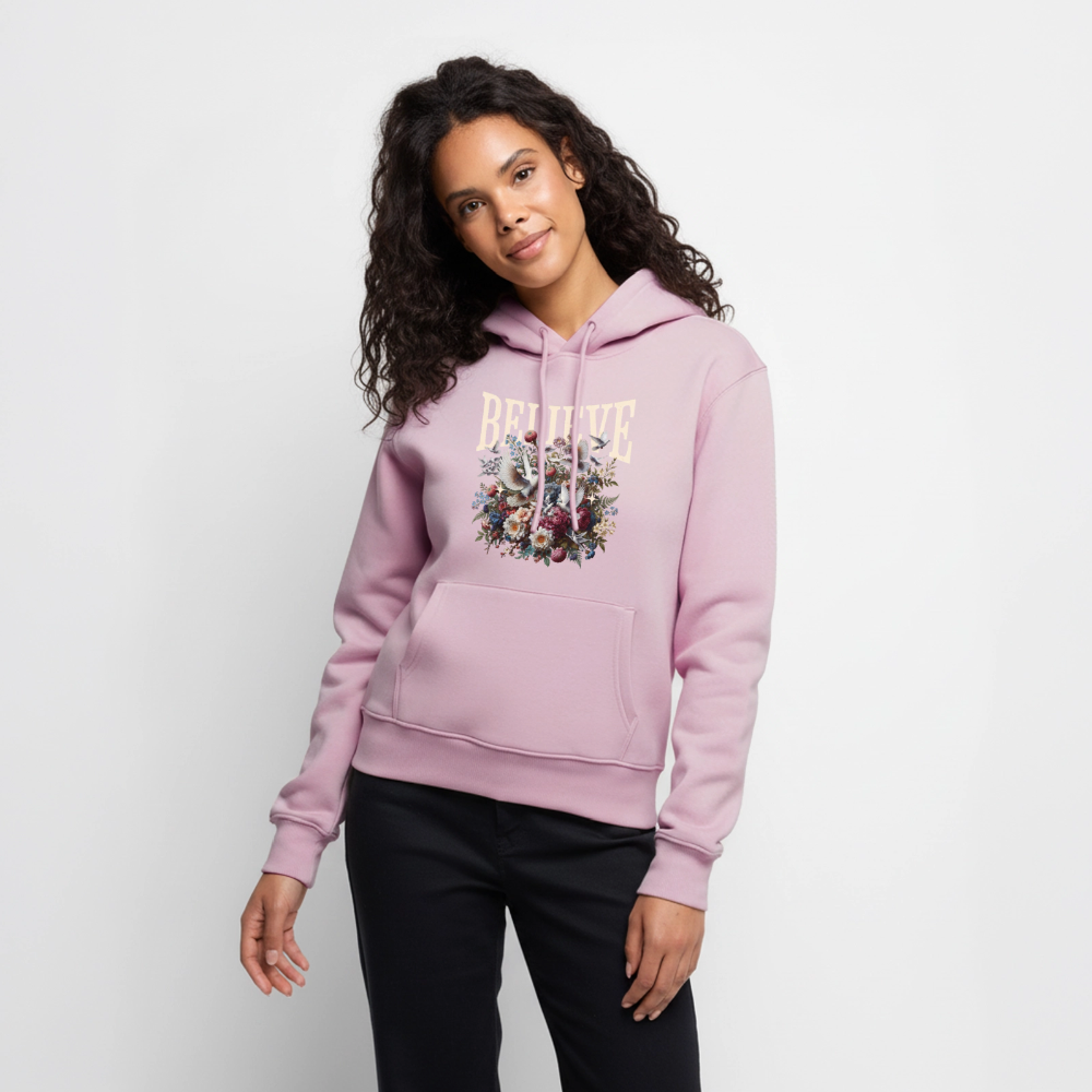 BELIEVE Premium Hoodie - dusky pink