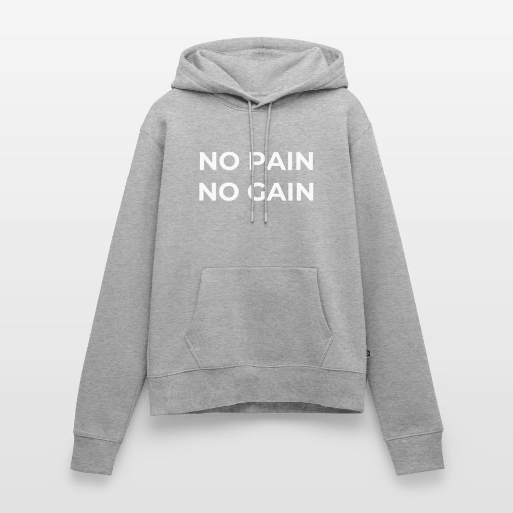 NO PAIN NO GAIN Hoodie Women - heather grey