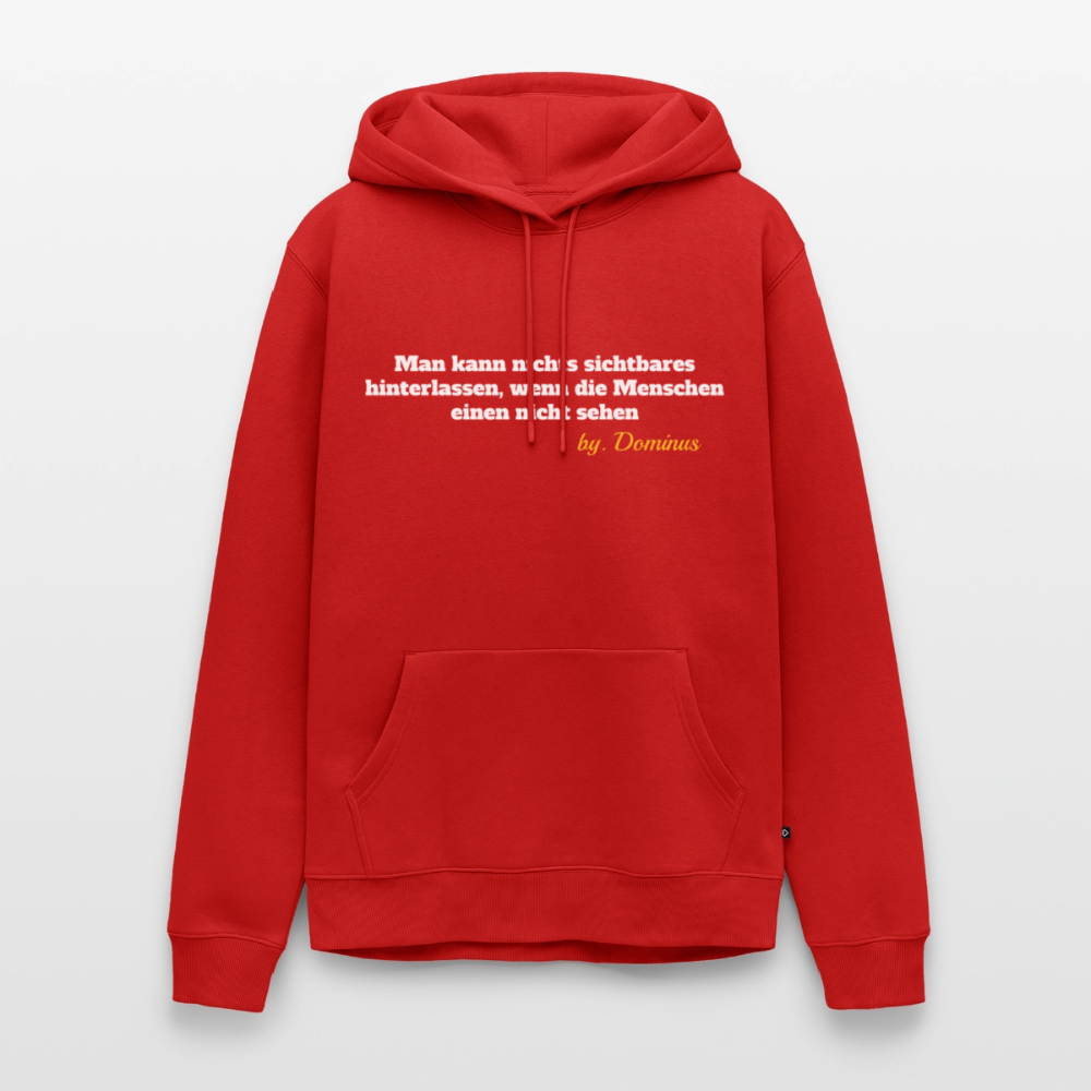 Zitat Aufdruck Premium Hoodie - red