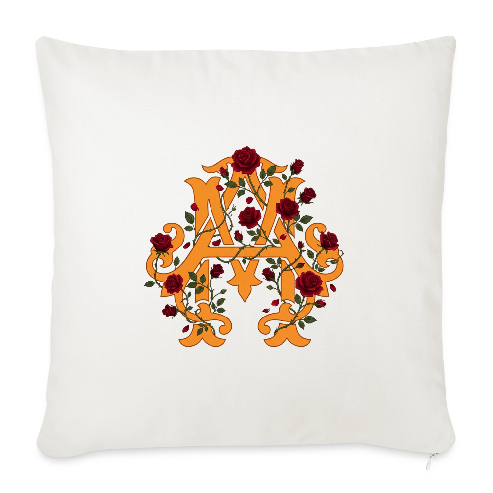 Rosen Logo Kissen 45cm x 45cm - natural white