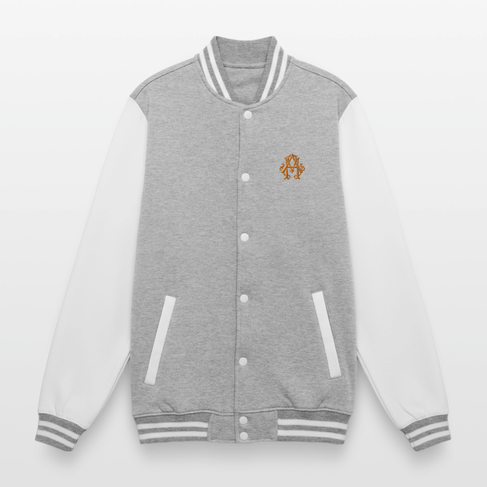 adligemotivations Logo College Jacke - heather grey/white
