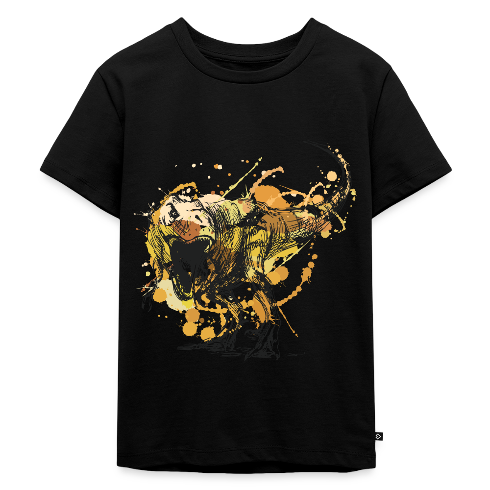 Dinosaurier Premium Kinder T-Shirt - black