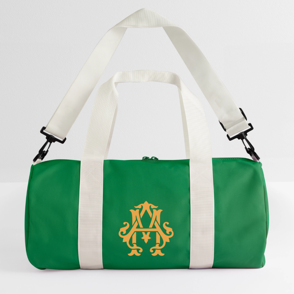 Gym Mausi Duffel Bag - kelly green/off white