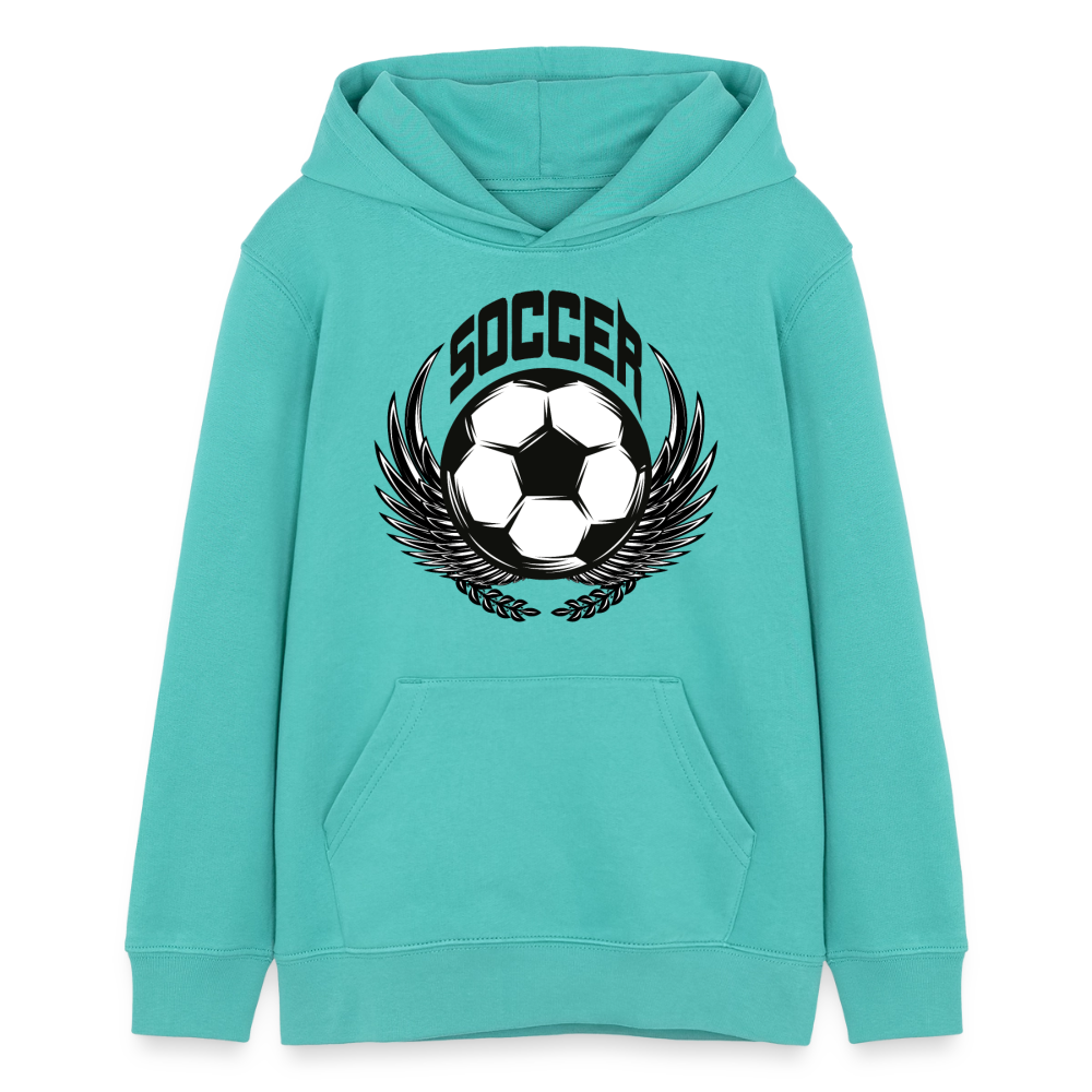 Soccer Premium Teenager Hoodie - pool blue