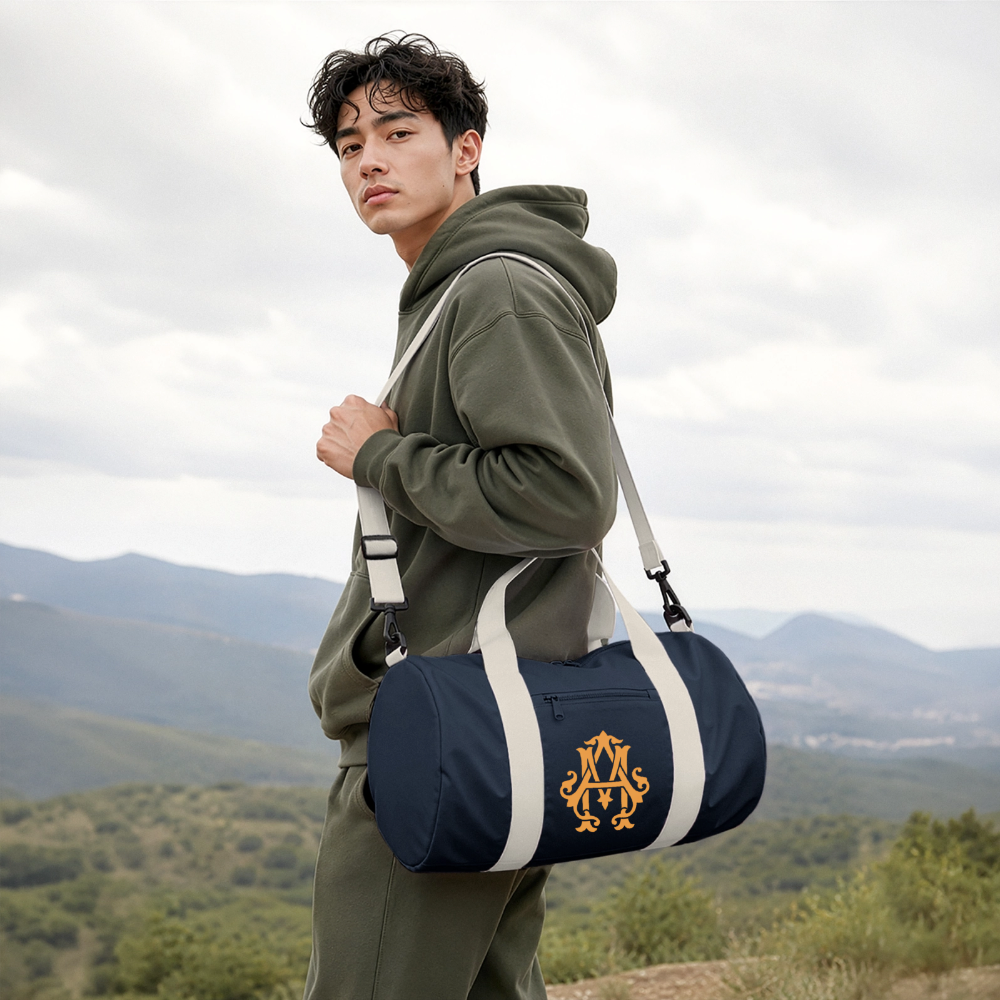 NEVER GIVE UP Duffel Bag - french navy/off white