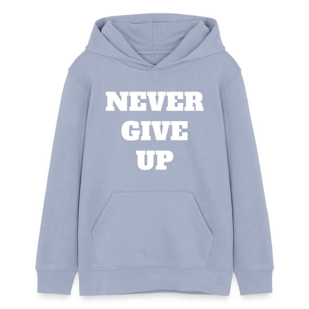 Never give up Premium Teenager Hoodie - lavender-violet