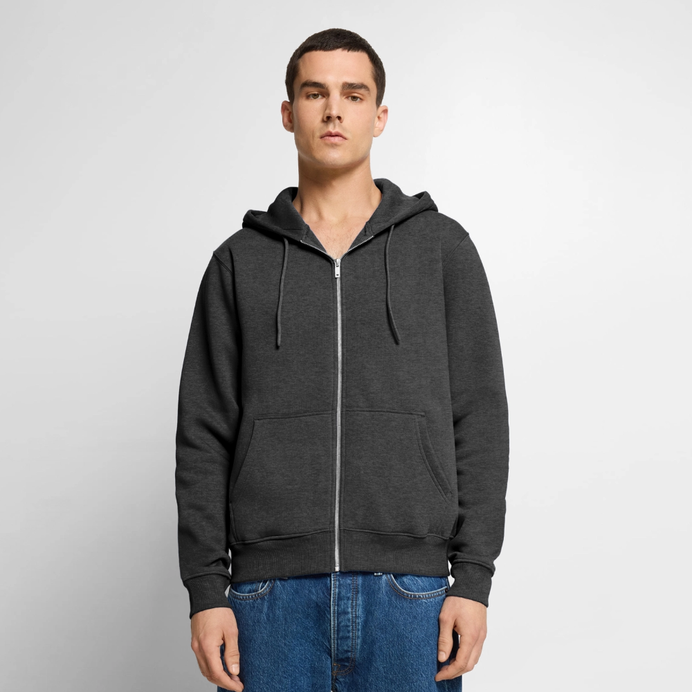 FOR THE BEST Premium Kapuzenjacke - heather anthracite