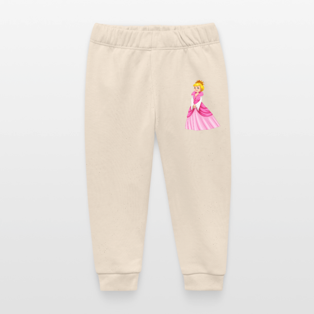 Prinzessin Premium Baby Jogginghose - soft Ecru