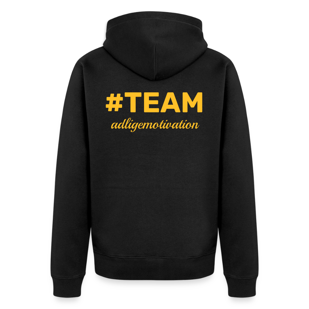 #TEAM adligemotivation Premium Logo Sweatjacke - black