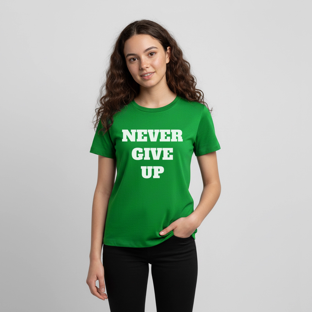 Never give up Premium Teenager T-Shirt - green