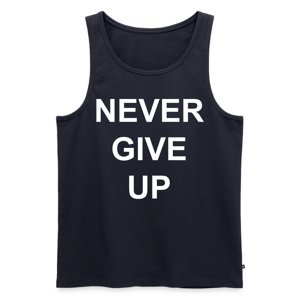 Never GIVE UP Premium Tank Top - navy