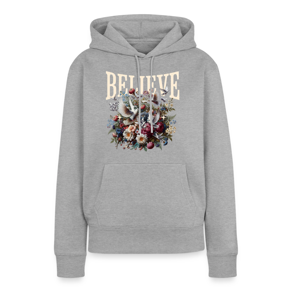 BELIEVE Premium Hoodie - heather grey