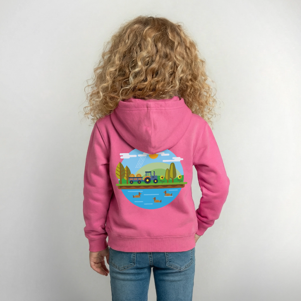 Bauernhof Kinder Hoodie - pink